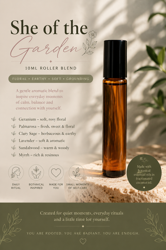 She of the Garden | Botanical Essential Oil Roller Blend – 10ml