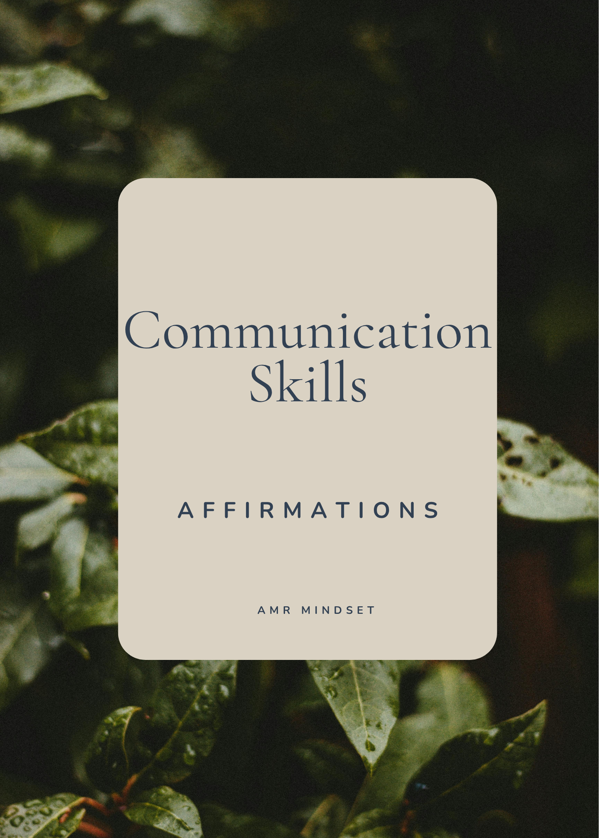 Communication Skills Affirmation Cards