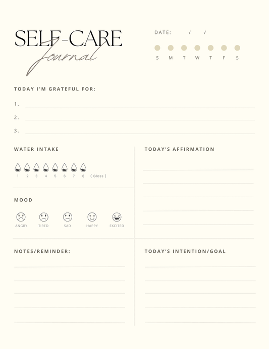 FREE Daily Self-Care Journal