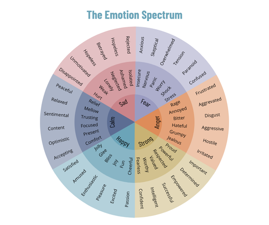 FREE Emotion Spectrum Chart